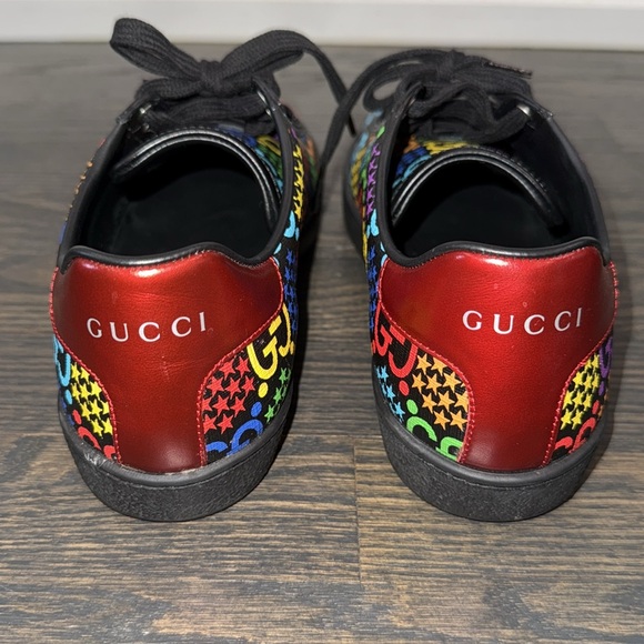 Gucci GG Supreme Psychedelic Sneakers-610086-Authentic-EUC - Picture 8 of 12